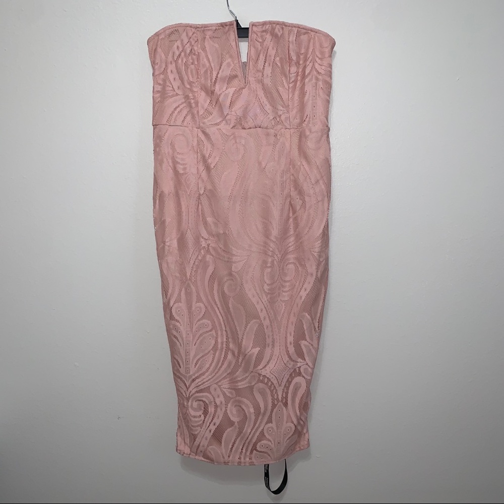 PrettyLittleThing midi lace dress 💕